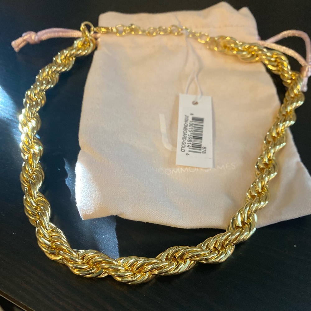Brand new uncommon James “on board” rope chain necklace. Brand new with tags